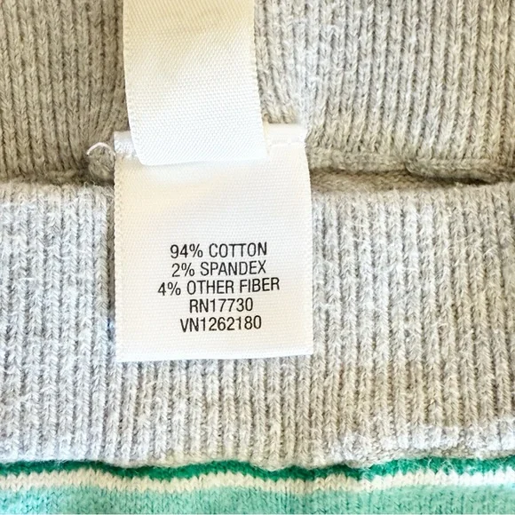 Cherokee EUC 2012 Gray and Mulitcolor Stripe Knit Leggings Size 3T - Picture 4 of 9